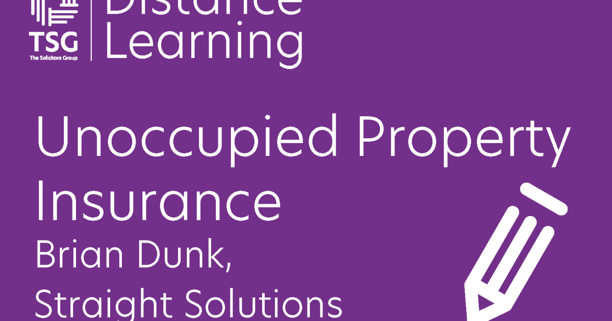 Unoccupied Property Insurance The Solicitors Group